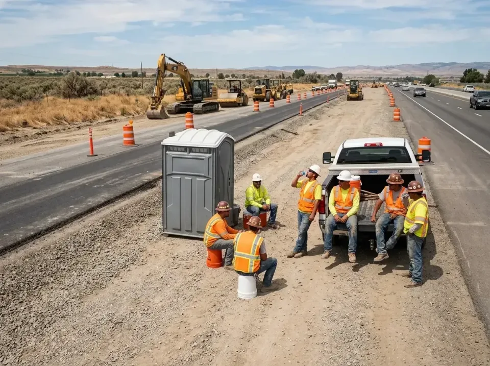 highway-road-construction-crew-007 — frequently asked questions, Porta Potty and Restroom Rentals in Farmersville, CA